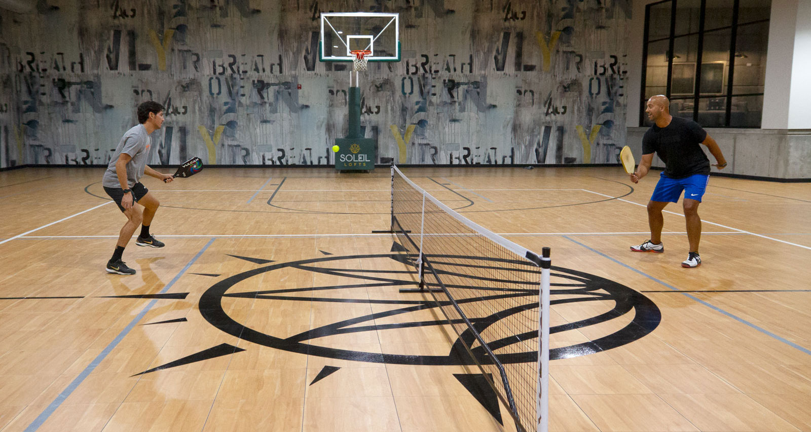 soleil apartments pickleball court